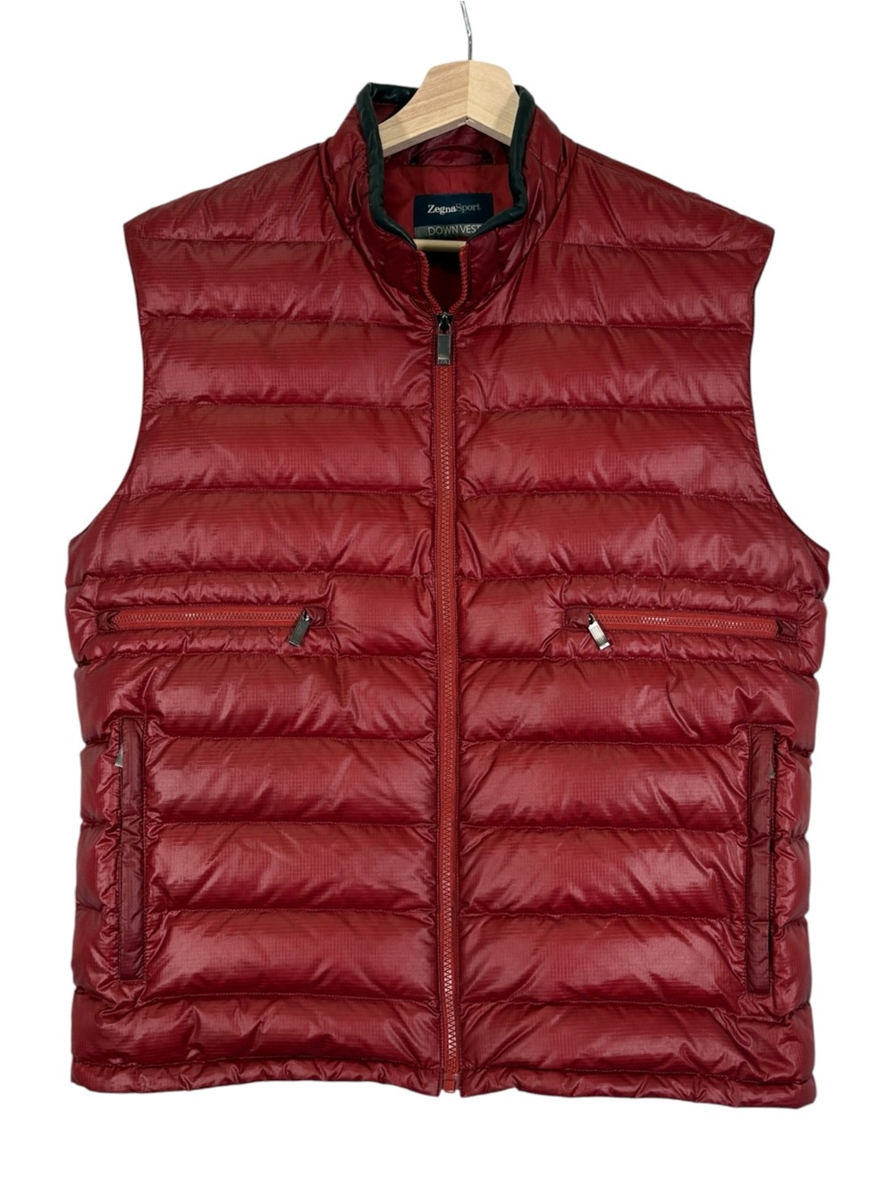 Zegna Sport Down Quilted Puffer Vest Size Medium
